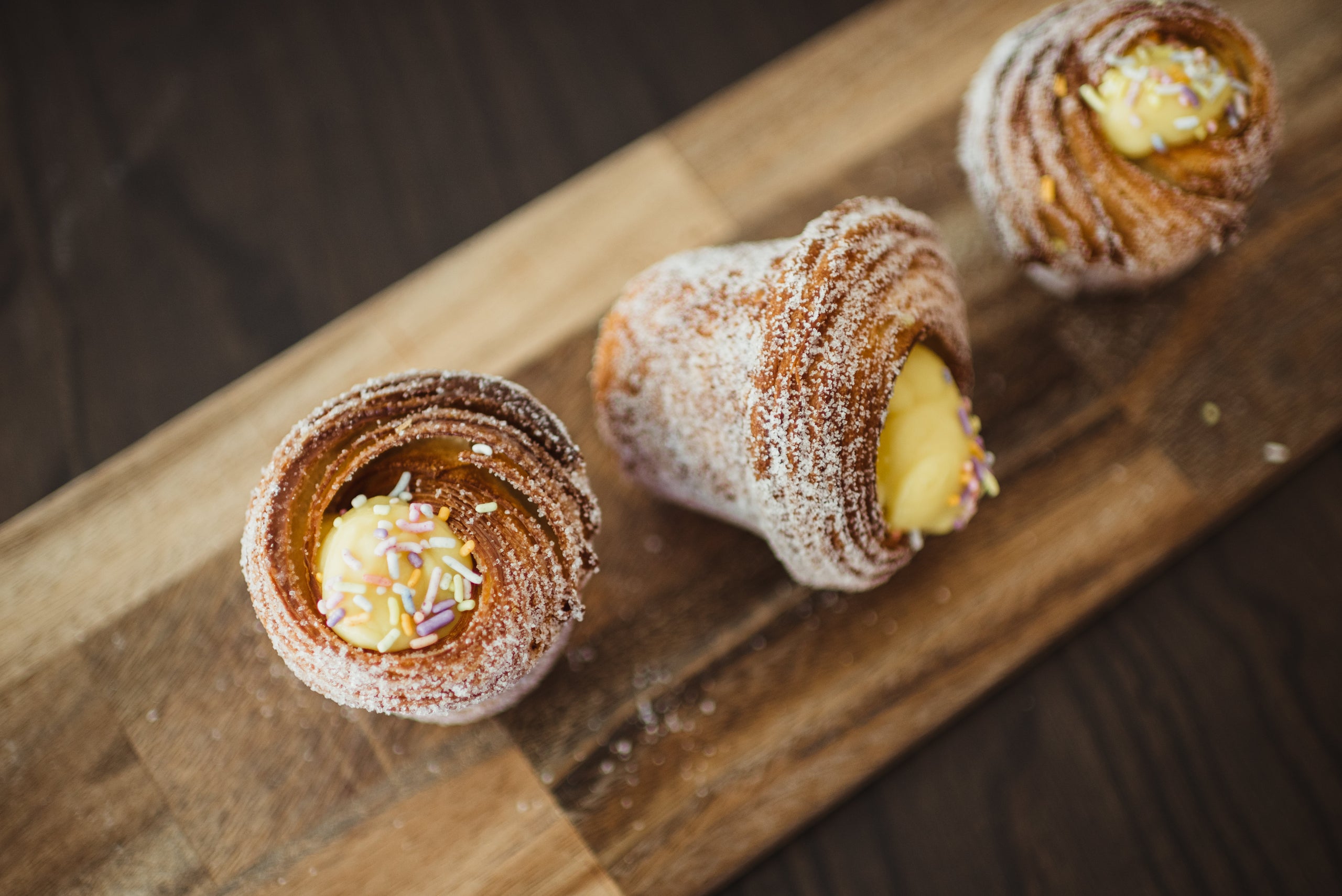 Pastry Cream Filled Cruffins